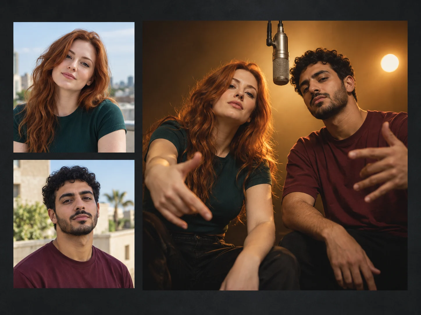 Two Photos. One Shared Performance., illustrative Rap Duo scene